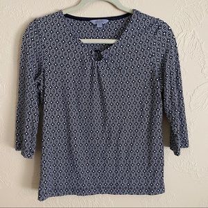 Amber Sun Collection 3/4 Sleeve Woman’s Top sz XS